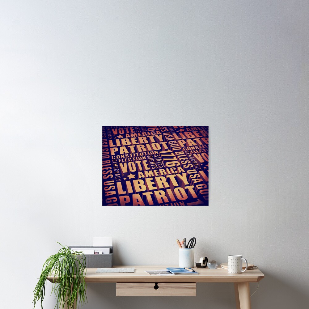 Patriotic Typography Poster