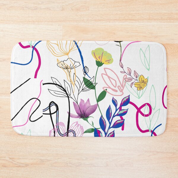 Item preview, Vintage Floral Lines Graphic Trend Pattern  designed and sold by LittleIconShop.