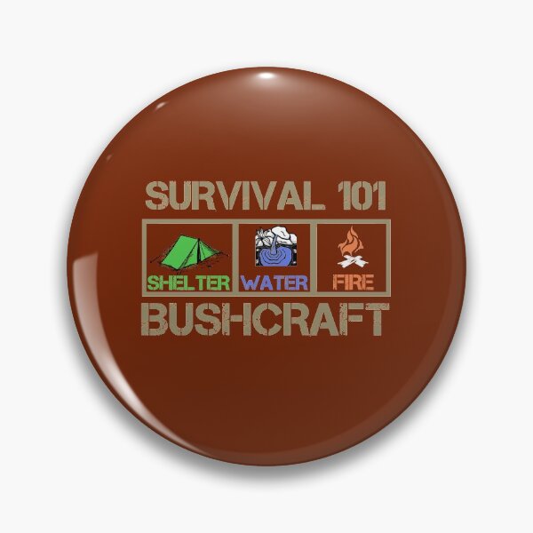 Item preview, Survival 101. Shelter, water, fire! Bushcraft T-shirt! Snort pines, not lines! designed and sold by Henri Vellart.