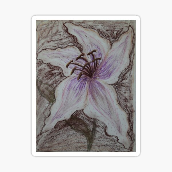 Stargazer Lily in Pastel Sticker