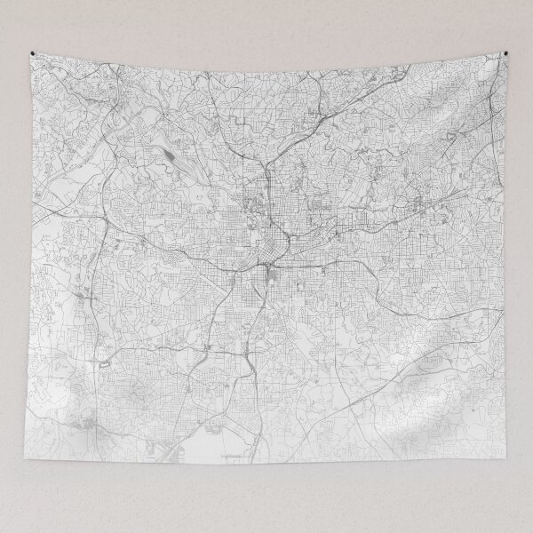 Item preview, Atlanta Map, Art Print By LandSartprints designed and sold by LandSartprints.