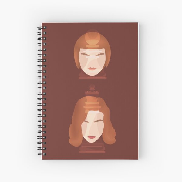 Elizabeth Harmon The Queens Gambit Spiral Notebook for Sale by bonjonodon