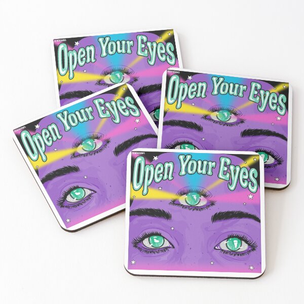Item preview, Open Your Eyes All Seeing Eye Pop Art Cartoon designed and sold by FFDoodles.