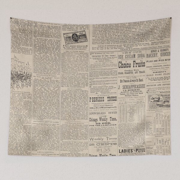 Item preview, Antique Newspaper  designed and sold by ArtsyWishy.