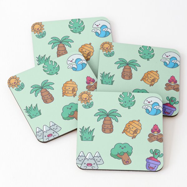Item preview, Cute Kawaii Nature Things Sticker Pack designed and sold by ShareYourFaith.