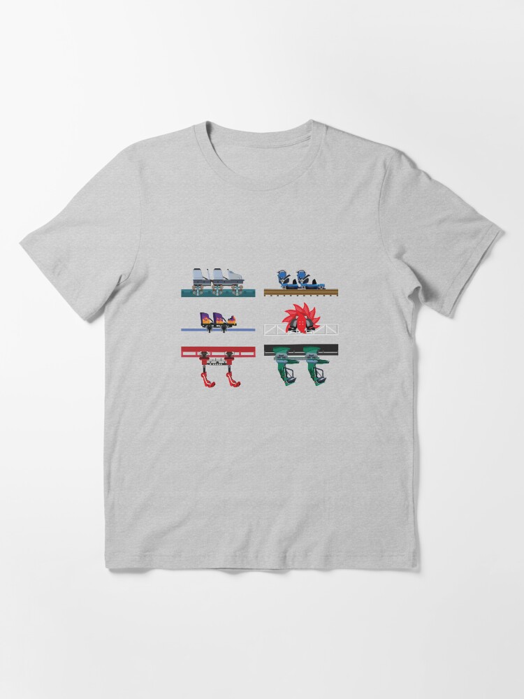 Alternate view of Grona Lund Coaster Cars Design Essential T-Shirt