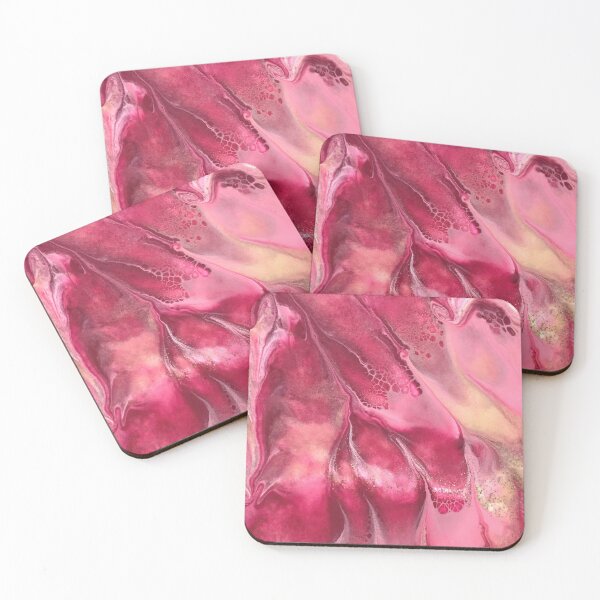 Item preview, Abstract Flamingo Wing in Hot Pinks and Gold 2 designed and sold by InalterataArt.