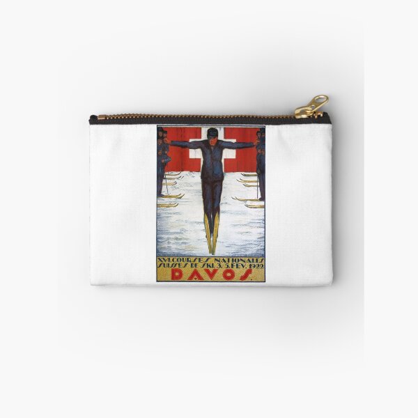 Item preview, 1922 SWITZERLAND Davos National Ski Races Poster designed and sold by retrographics.