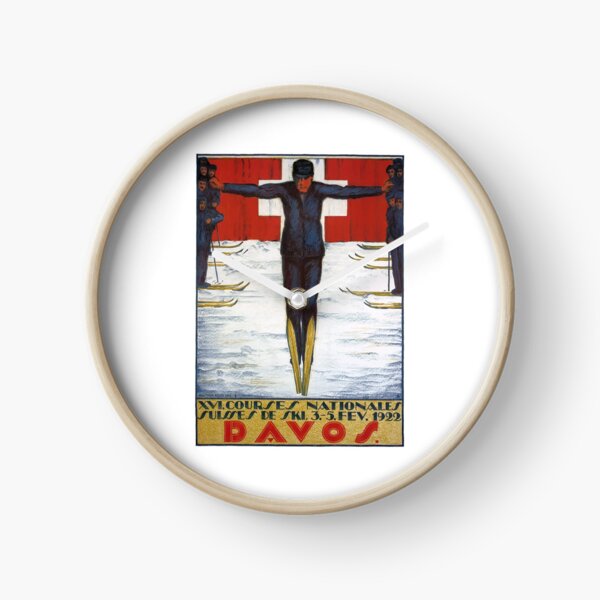 Item preview, 1922 SWITZERLAND Davos National Ski Races Poster designed and sold by retrographics.