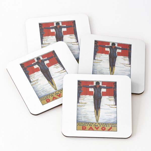 Item preview, 1922 SWITZERLAND Davos National Ski Races Poster designed and sold by retrographics.