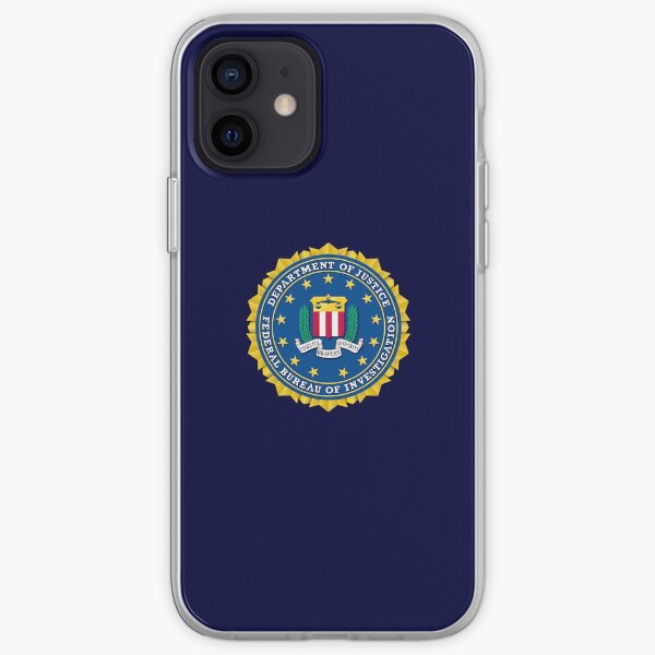 FBI FEDERAL BUREAU OF INVESTIGATION DEPARTMENT OF JUSTICE OF THE UNITED STATES iPhone Soft Case