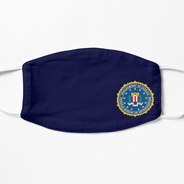 FBI FEDERAL BUREAU OF INVESTIGATION DEPARTMENT OF JUSTICE OF THE UNITED STATES Flat Mask