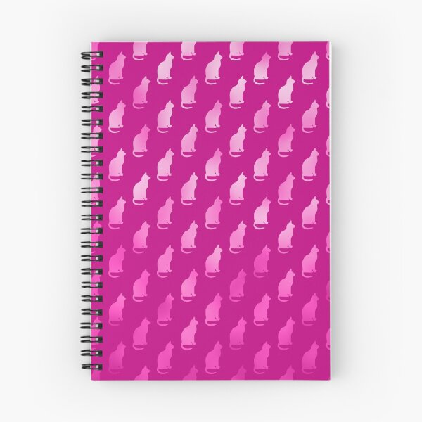 Item preview, Pink Silhouette Cat Pattern Faux Foil Metallic Cats Texture Background designed and sold by SilverSpiral.
