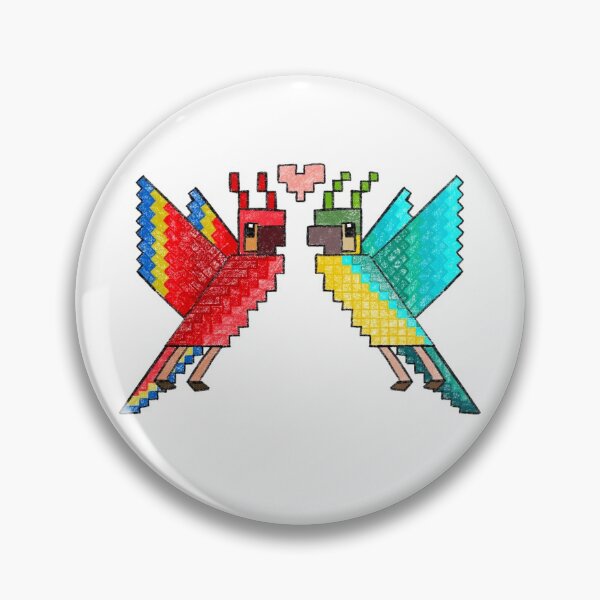 Item preview, Two Minecraft Birds in Love designed and sold by Elisa-Pena.