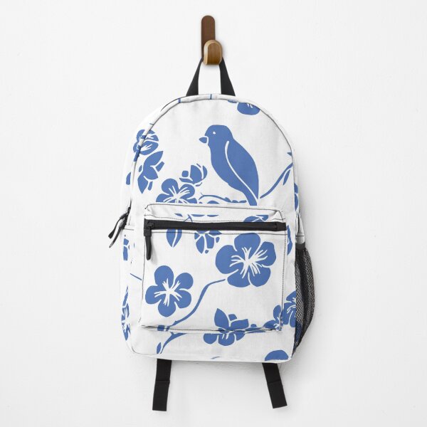 Item preview, Lovely Beautiful Blue Colored Pattern Flowers Tree And Birds designed and sold by Tema EL.