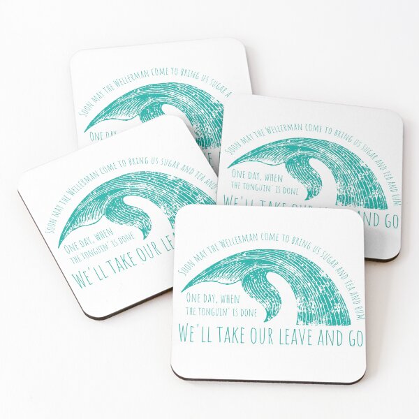 Item preview, Soon May the Wellerman Come - Sea Shanty Teal designed and sold by AmplifyThought.