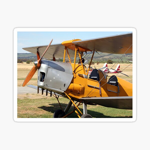 Tiger Moth biplane aircraft Sticker