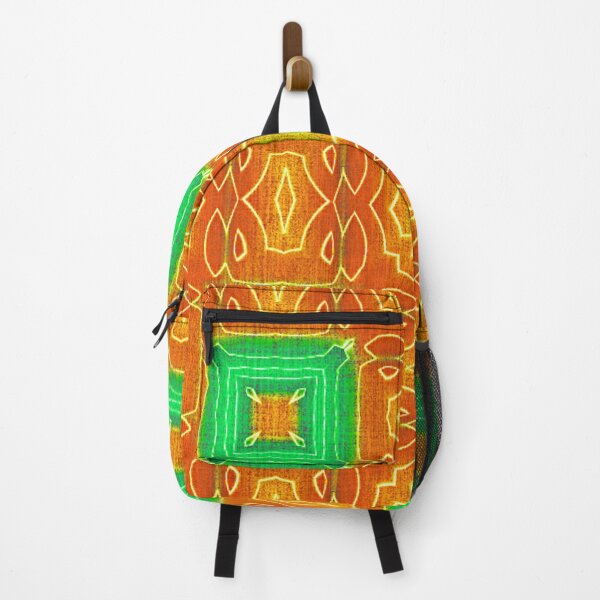 Item preview, Orange Yellow Lime Green Hip Orient Bali Art designed and sold by LC Graphic Design Studio.