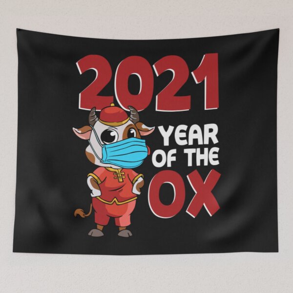Item preview, 2021 Year Of The Ox Chinese New Year Zodiac Sign Calendar designed and sold by BrnitcceHegman.
