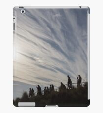 walking downhill iPad Case/Skin