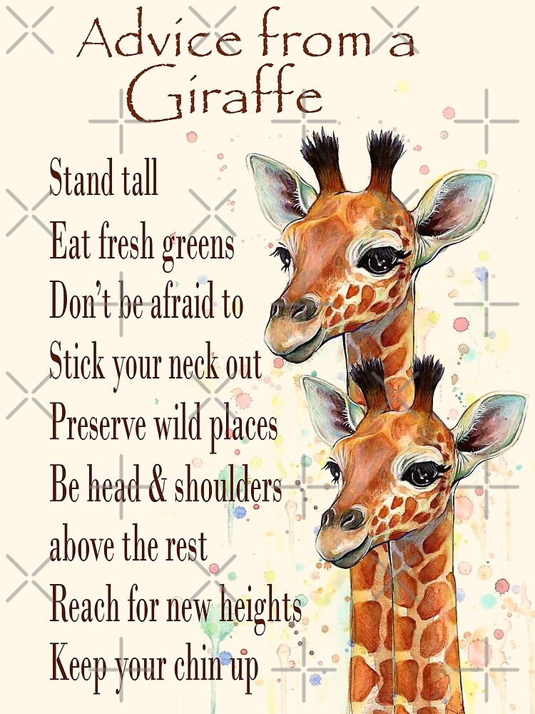 "Advice from a Giraffe SKY" Art Print for Sale by gloriouspets | Redbubble