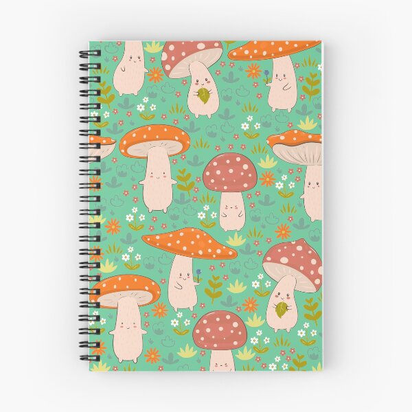 Item preview, Cute fly agarics and flowers designed and sold by burbura.