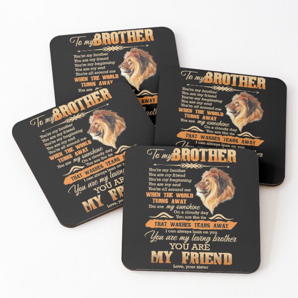 Item preview, To My Brother - Lion - You Are My Friend designed and sold by JanArt65.