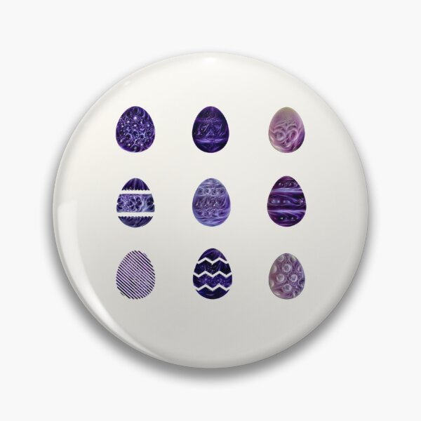 Item preview, Purple Easter Eggs - 9 stickers / magnets for the price of 1 designed and sold by ittybittyowl.