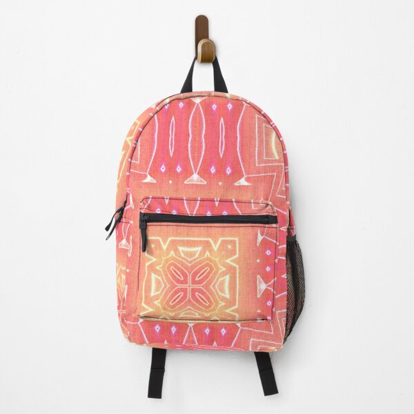 Item preview, Coral Red Orange Pink Yellow Hip Orient Bali Art designed and sold by LC Graphic Design Studio.