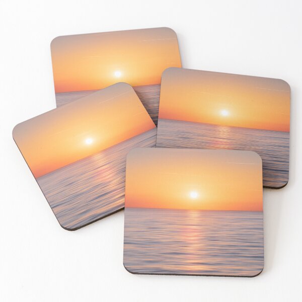 Item preview, Calm ocean with golden sunset designed and sold by Silky Diamond.