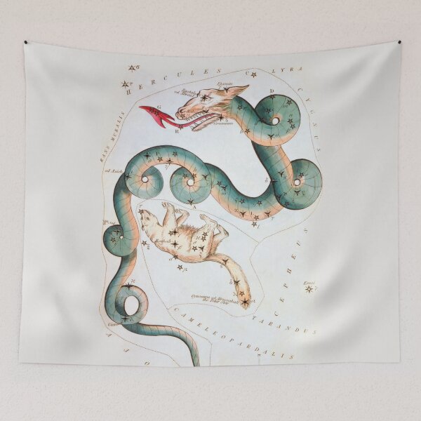 Item preview, Antique Constellation Map of Draco, Ursa Minor designed and sold by VintageArchive.