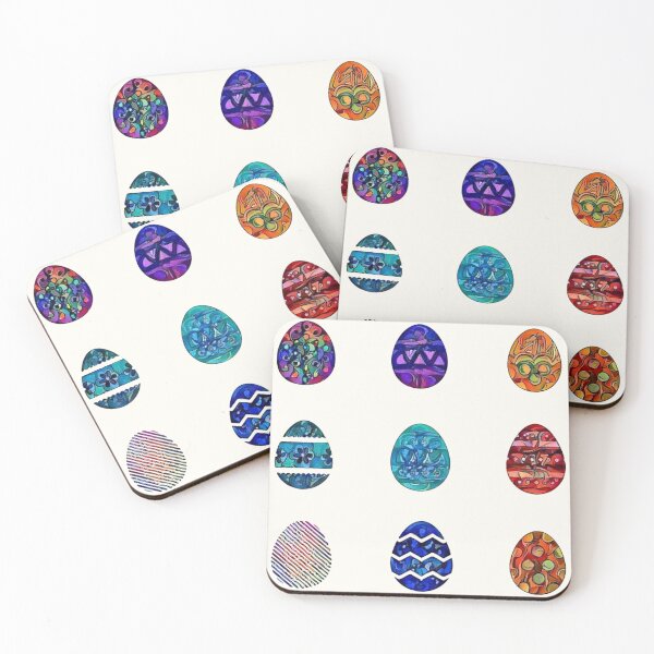 Item preview, Vintage Easter Eggs - 9 stickers / magnets for the price of 1 designed and sold by ittybittyowl.