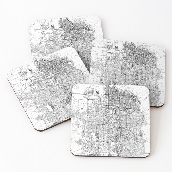 Item preview, Salt Lake City White Map designed and sold by multiplicitymap.