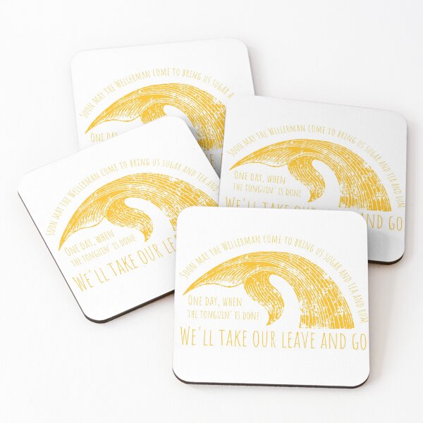 Item preview, Soon May the Wellerman Come - Sea Shanty Yellow designed and sold by AmplifyThought.