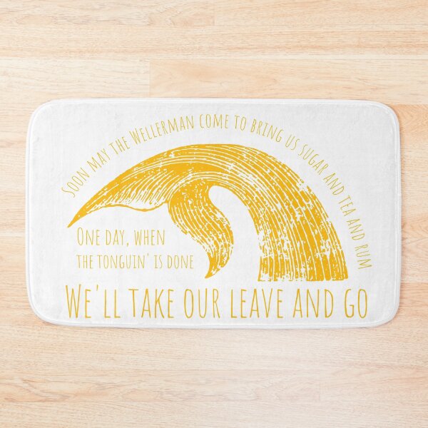 Item preview, Soon May the Wellerman Come - Sea Shanty Yellow designed and sold by AmplifyThought.