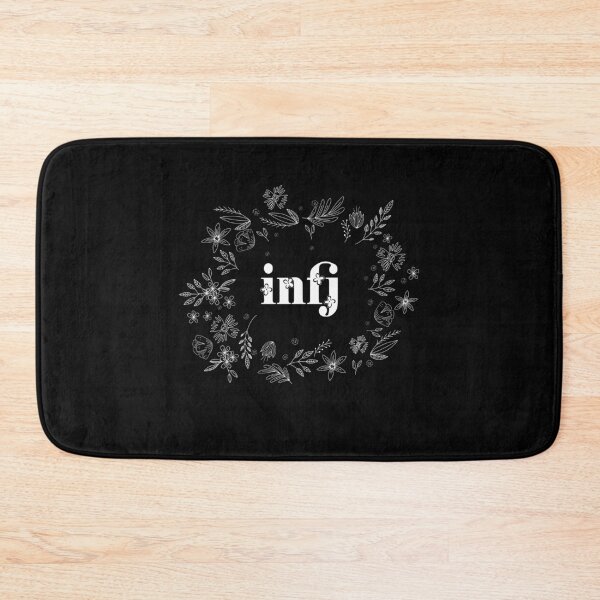 Item preview, INFJ white floral pattern designed and sold by LAST WEEK'S STOLEN AESTHETICS.