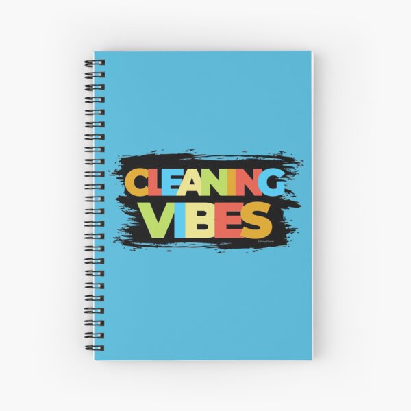 Cleaning Vibes Funny Cleaning Shirt Cleaning Lady Gift Spiral Notebook