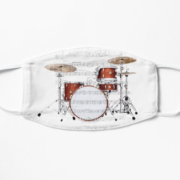 Drum watercolor paint art SKY Flat Mask