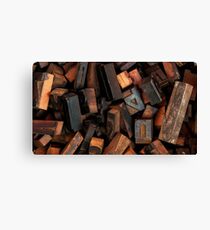 Letterpress printing Canvas Print