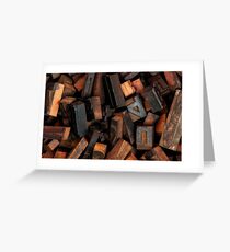 Letterpress printing Greeting Card