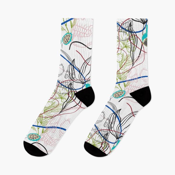 Item preview, Floral Skull Lines Graphic Trend Pattern  designed and sold by LittleIconShop.