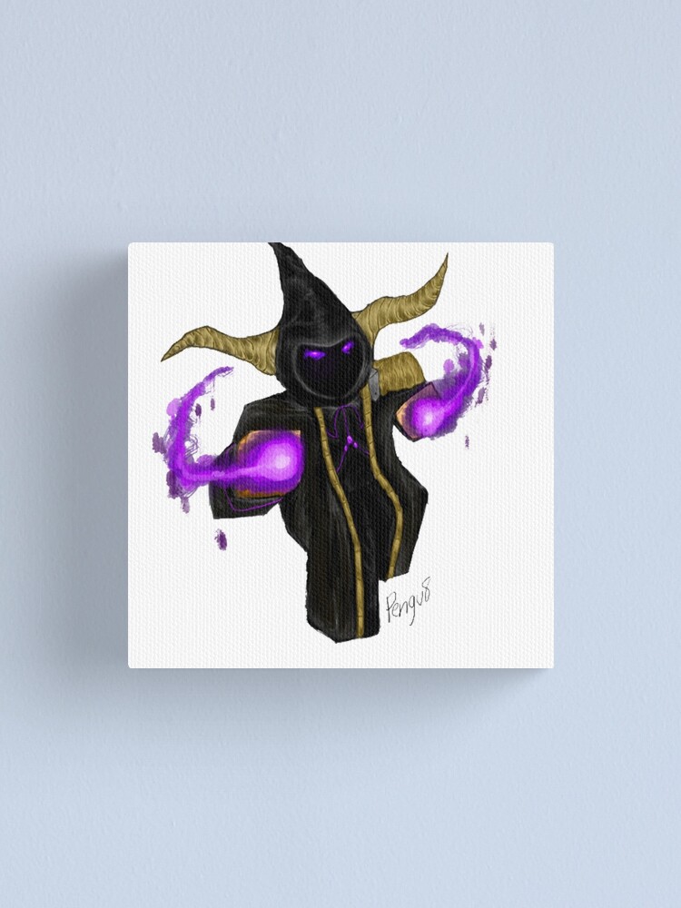 Evil Wizard Blox Canvas Print By Pengu8 Redbubble - roblox jester clothes