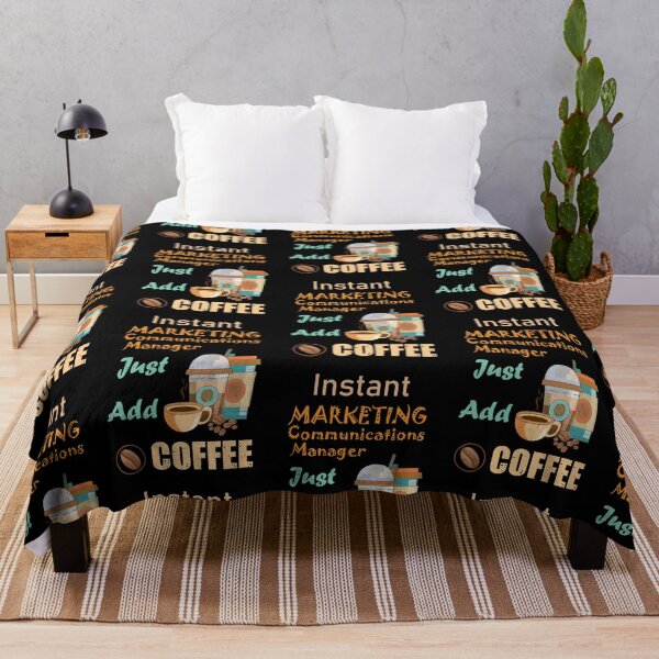 Item preview, Instant marketing communications manager just add to me coffee, funny coffee lovers marketing communications manager job, humor, joke, meme designed and sold by SGS-.