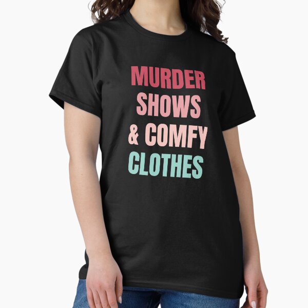 Vista previa del artículo con la obra «Espectáculos de asesinatos y ropa cómoda», diseñado y vendido por chanonnut.