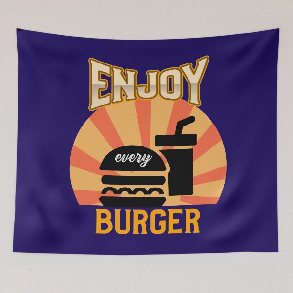 Item preview, Enjoy Your Burger T-shirt Design  designed and sold by PositiveStudio.