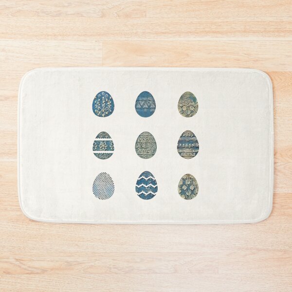 Item preview, Blue Lace Easter Eggs - 9 stickers / magnets for the price of 1 designed and sold by ittybittyowl.