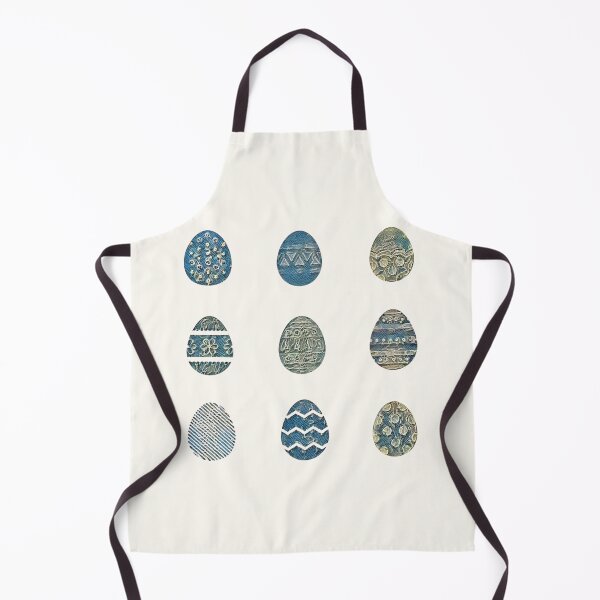 Item preview, Blue Lace Easter Eggs - 9 stickers / magnets for the price of 1 designed and sold by ittybittyowl.