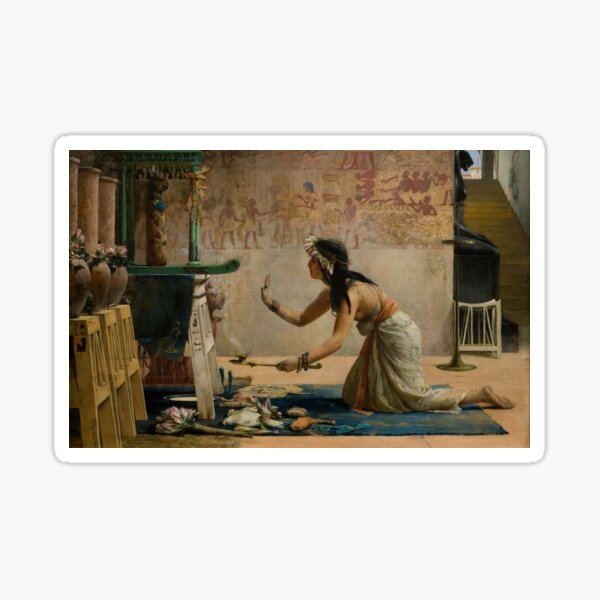 Item preview, The Obsequies Of An Egyptian Cat - John Weguelin (1886) designed and sold by DotorEaon.