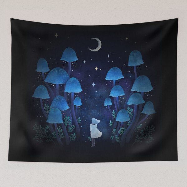 Item preview, Fungi Forest - Dreamy Night designed and sold by episodicDrawing.