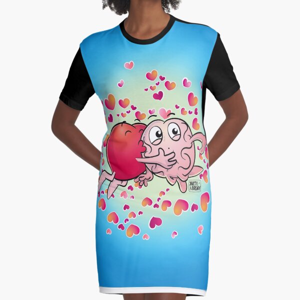 San Valentin-J&B CELESTE Vestido camiseta